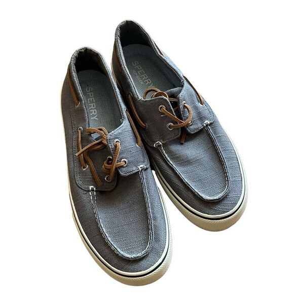 Sperry Since 1935 Mens STS23051 Canvas Top-Sider Casual Gray Boat Shoe Size 12 - Picture 5 of 13